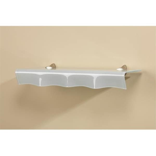 Amore Designs Amore Designs CPTSOYSTER40 Concepts Oyster Opaque Glass Shelf; 8 x 40 in. CPTSOYSTER40 - main